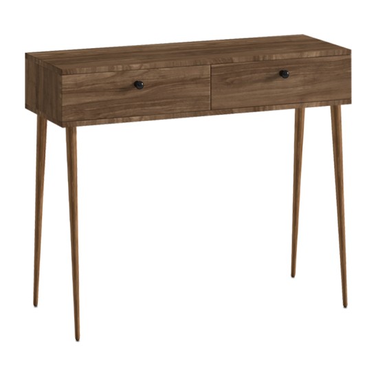 Κονσόλα Alis  χρώμα καρυδί 110x29x88εκ.