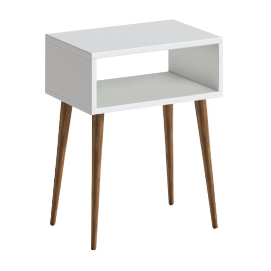 Κομοδίνο Gola  χρώμα λευκό 45x30x58εκ.