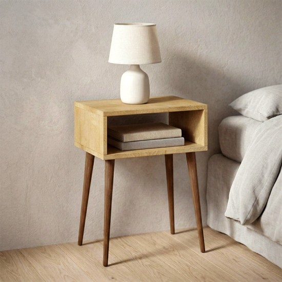 Κομοδίνο Gola  χρώμα sapphire oak 45x30x58εκ.