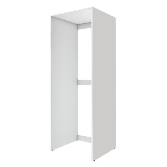 Έπιπλο πλυντηρίου - στεγνωτηρίου Zakar  χρώμα λευκό 70x60x180εκ.