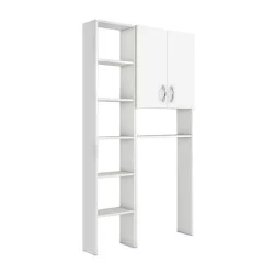 Έπιπλο πλυντηρίου Make  χρώμα λευκό 96x20x180εκ.