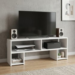 Έπιπλο τηλεόρασης Dabi  χρώμα λευκό 120x30x40εκ.