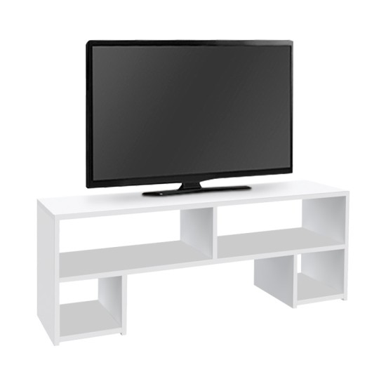 Έπιπλο τηλεόρασης Dabi  χρώμα λευκό 120x30x40εκ.