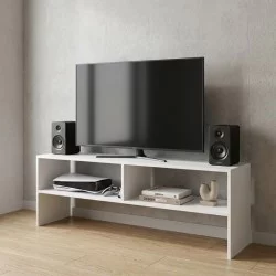 Έπιπλο τηλεόρασης Beirut  χρώμα λευκό 120x30x40εκ.