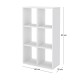 Βιβλιοθήκη Cube  χρώμα λευκό 60x20x90εκ.