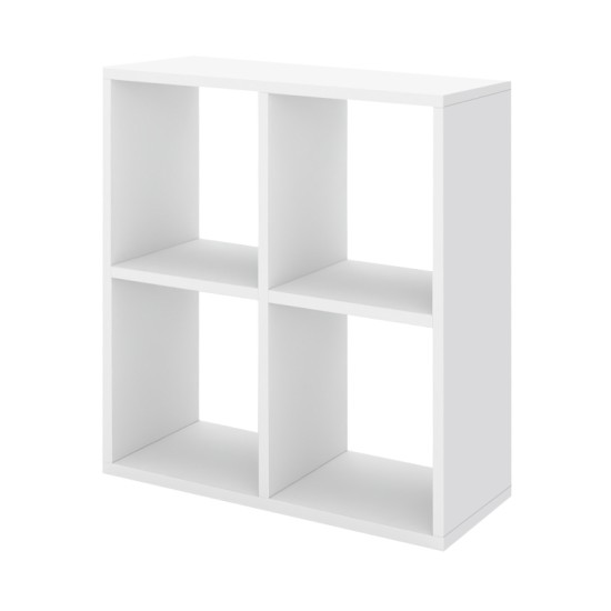 Βιβλιοθήκη Cube  χρώμα λευκό 60x20x60εκ.