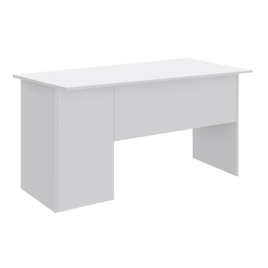 Γραφείο εργασίας με κλειδαριά Moto  χρώμα λευκό 120x80x75εκ.