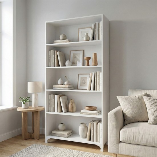 Βιβλιοθήκη Kafka  χρώμα λευκό 70x30x188εκ.