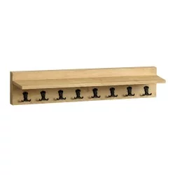 Κρεμάστρα τοίχου Vettini  χρώμα sapphire oak 100x12x20εκ.