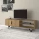 Έπιπλο τηλεόρασης Foot  χρώμα φυσικό οξιάς 160x35x49εκ.
