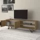 Έπιπλο τηλεόρασης Foot  χρώμα φυσικό οξιάς 160x35x49εκ.