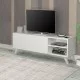 Έπιπλο τηλεόρασης Space  χρώμα λευκό 120x35x42εκ.