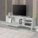 Έπιπλο τηλεόρασης Space  χρώμα λευκό 120x35x42εκ.