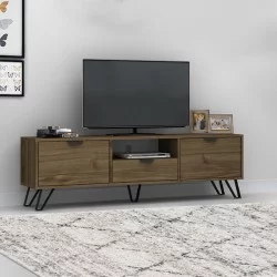 Έπιπλο τηλεόρασης Jasmine  χρώμα καρυδί 170x35x50εκ.