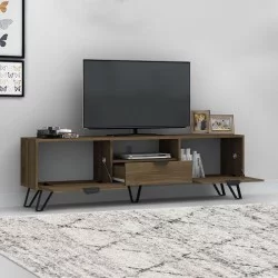Έπιπλο τηλεόρασης Jasmine  χρώμα καρυδί 170x35x50εκ.