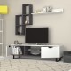 Σύνθεση τηλεόρασης Lonsa  χρώμα λευκό 160x35x40εκ.