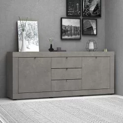 Μπουφές Ocean  χρώμα γκρι σκυροδέματος 210x45x86εκ.