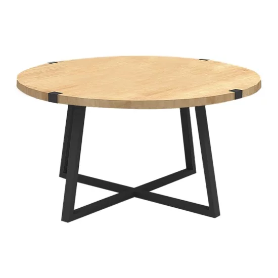 Τραπεζάκι σαλονιού Mauricio  χρώμα φυσικό οξιάς - ανθρακί 78x78x43εκ.