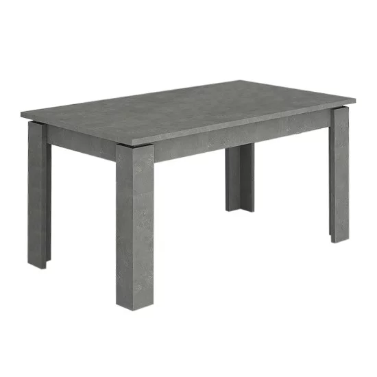 Τραπέζι Denzel  χρώμα γκρι σκυροδέματος 120x80x76εκ.