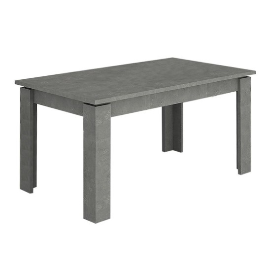 Τραπέζι Denzel  χρώμα γκρι σκυροδέματος 120x80x76εκ.