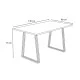 Τραπέζι Gable  χρώμα φυσικό οξιάς - ανθρακί 140x80x76εκ.