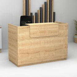 Γραφείο υποδοχής - reception Lemmon  χρώμα φυσικό οξιάς 160x70x110εκ. Γραφείο υποδοχής - reception Lemmon  χρώμα φυσικό οξιάς 160x70x110εκ.