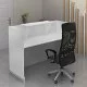 Γραφείο υποδοχής - reception Lemmon χρώμα λευκό 160x70x110εκ. Γραφείο υποδοχής - reception Lemmon χρώμα λευκό 160x70x110εκ.