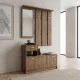 Έπιπλο εισόδου Raynold  χρώμα καρυδί 100x30x180εκ.