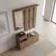 Έπιπλο εισόδου Raynold  χρώμα καρυδί 100x30x180εκ.
