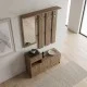Έπιπλο εισόδου Raynold  χρώμα καρυδί 100x30x180εκ.