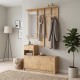 Έπιπλο εισόδου Raynold  χρώμα φυσικό οξιάς 100x30x180εκ.