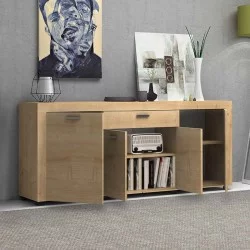 Μπουφές Joseph  χρώμα φυσικό οξιάς 177x40x76εκ.