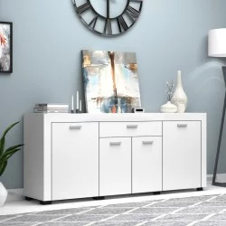 Μπουφές Joseph  χρώμα λευκό 177x40x76εκ.