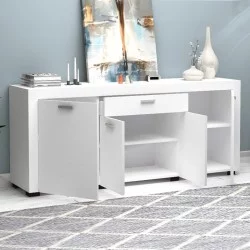 Μπουφές Joseph  χρώμα λευκό 177x40x76εκ.