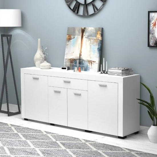 Μπουφές Joseph  χρώμα λευκό 177x40x76εκ.