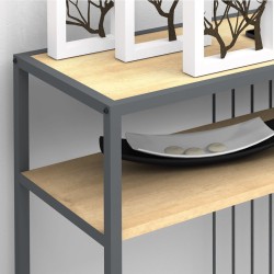 Κονσόλα Kary  χρώμα oak 120x33x90εκ.