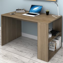 Γραφείο εργασίας Mikro  χρώμα καρυδί 120x60x75εκ.