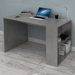 Γραφείο εργασίας Mikro  χρώμα γκρι σκυροδέματος 120x60x75εκ.