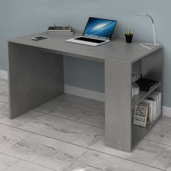 Γραφείο εργασίας Mikro  χρώμα γκρι σκυροδέματος 120x60x75εκ.