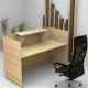 Γραφείο υποδοχής - reception Lemmon  χρώμα φυσικό οξιάς 120x70x110εκ.