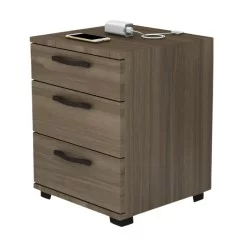 Κομοδίνο - Συρταριέρα γραφείου Roco  χρώμα καρυδί 40x39x57εκ.