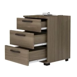 Κομοδίνο - Συρταριέρα γραφείου Roco  χρώμα καρυδί 40x39x57εκ.