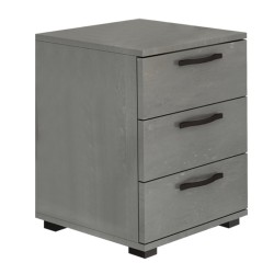 Κομοδίνο - Συρταριέρα γραφείου Roco  χρώμα γκρι σκυροδέματος 40x39x57εκ.