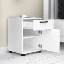 Κομοδίνο - Συρταριέρα γραφείου Veto  χρώμα λευκό 40x39x57εκ.