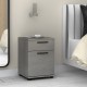 Κομοδίνο - Συρταριέρα γραφείου Veto  χρώμα γκρι σκυροδέματος 40x39x57εκ.