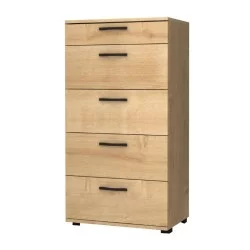 Συρταριέρα Helia  χρώμα φυσικό οξιάς 60x44x108εκ.