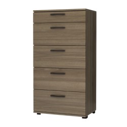 Συρταριέρα Helia  χρώμα καρυδί 60x44x108εκ. Συρταριέρα Helia  χρώμα καρυδί 60x44x108εκ.