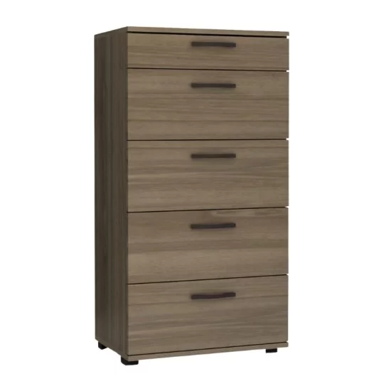 Συρταριέρα Helia  χρώμα καρυδί 60x44x108εκ.