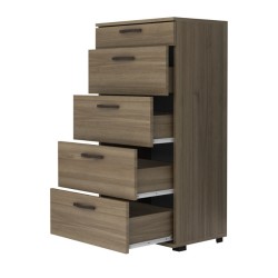 Συρταριέρα Helia  χρώμα καρυδί 60x44x108εκ. Συρταριέρα Helia  χρώμα καρυδί 60x44x108εκ.