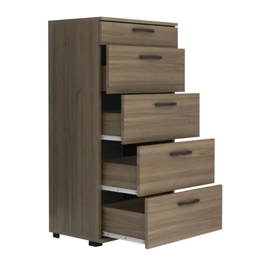 Συρταριέρα Helia  χρώμα καρυδί 60x44x108εκ.